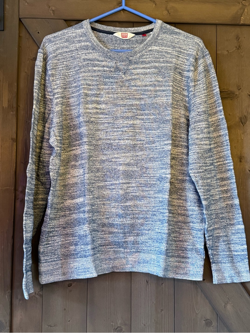Men's Heathered Gray Crewneck Sweater - Casual Knit Pullover